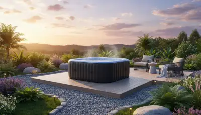 Naturstein-Whirlpool: Exklusive Gartengestaltung