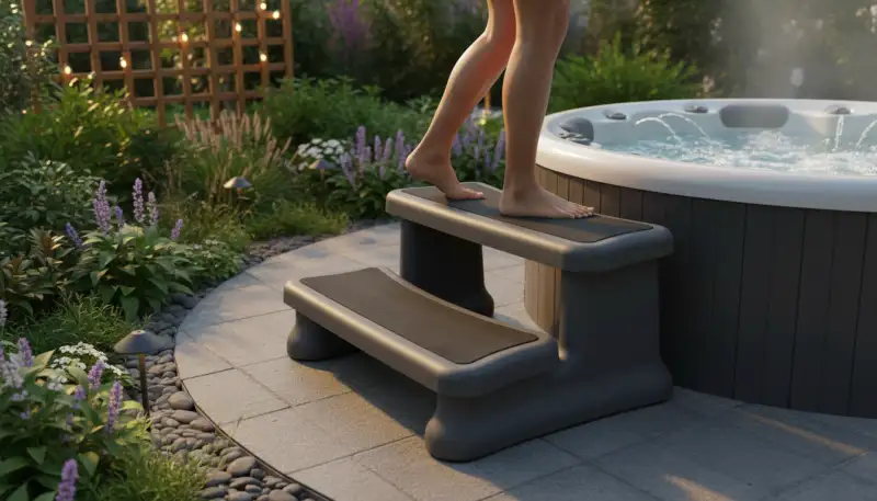 Die perfekte Einstiegstreppe für Ihren Whirlpool