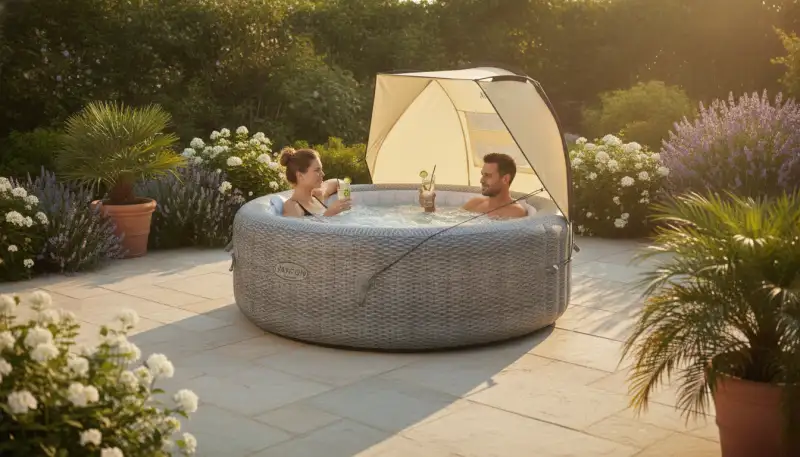 Flexibler Windschutz für Whirlpool-Genuss