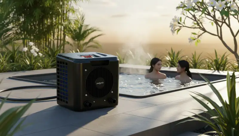 Wärmepumpen-Kombiheizung: Effizienz für den Outdoor-Spa